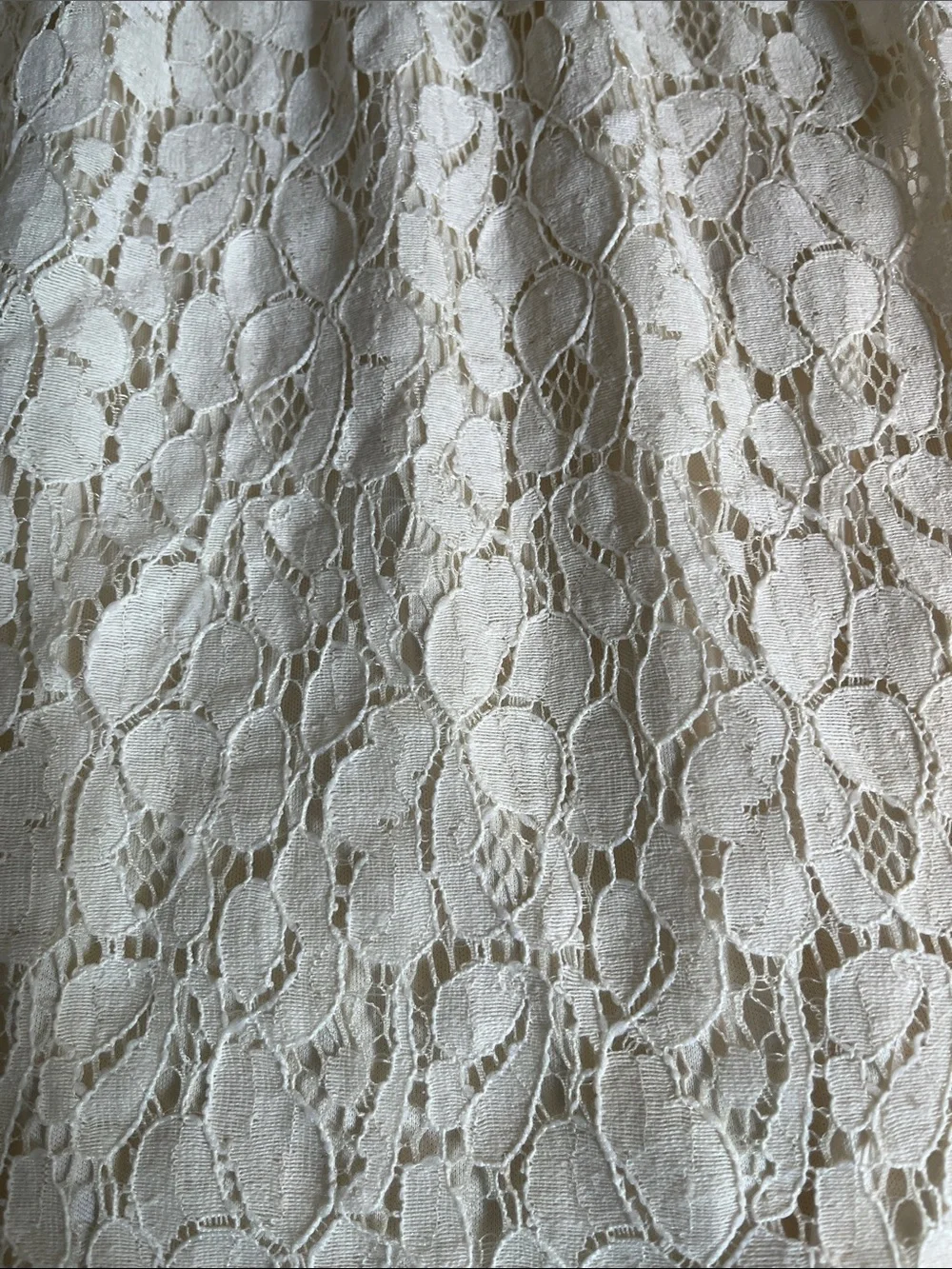 GAP Cream Lace A-Line Skirt